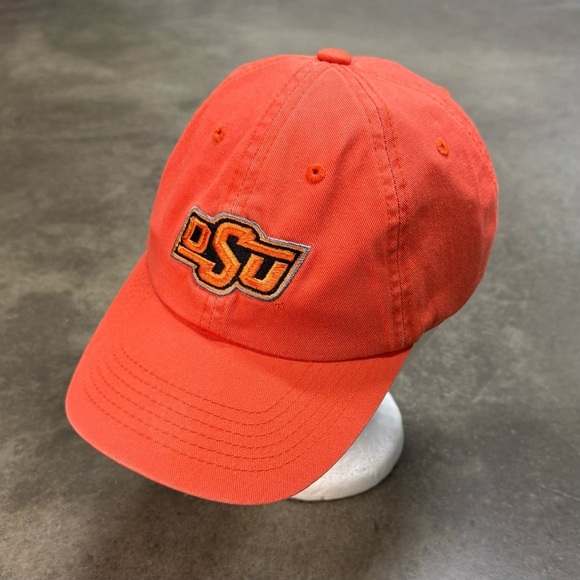 Vintage OSU Oklahoma State Cowboys Orange Hat Cap Embroidered Adjustable NCAA - Picture 3 of 8
